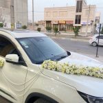 گل آرایی ماشین عروس مدل:002